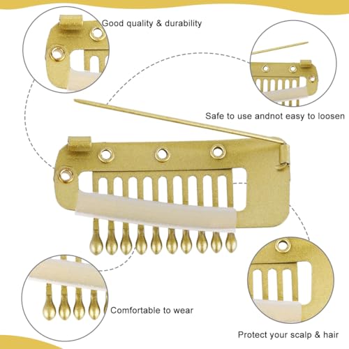 MAYCREATE® 30PCS Chunni Clips Dupatta Pins for Bride Gold Wig Clip with Safety Pins Strong Grip Invisible for Hair Extensions Stainless Steel Fixing Shawl MAYCREATE® 30PCS Chunni Clips Dupatta Pins for Bride Gold Wig Clip with Safety Pins Strong Grip Invisible for Hair Extensions Stainless Steel Fixing Shawl